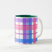 春パステルプレイドマグ ツートーンマグカップ (正面右)