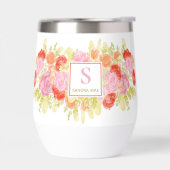 春パステル魅力的フローラウォーターカラーアート (左面)