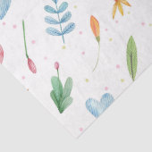 春パターンロマンチックな水色自然インスパイア- 薄葉紙 (詳細)