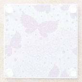 春パターン ガラスコースター (裏面)