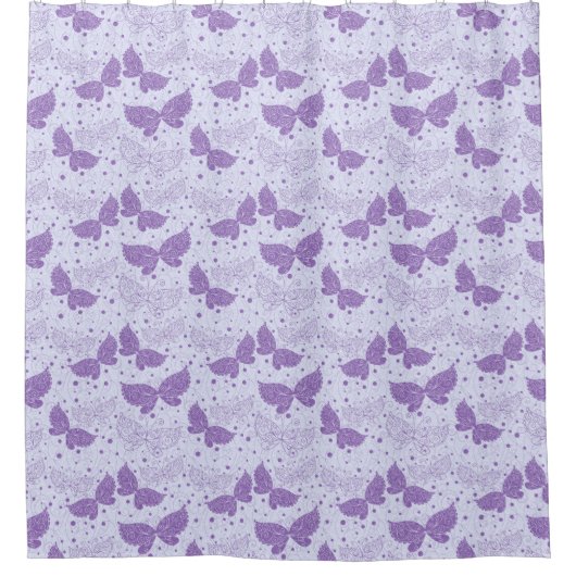 春パターン シャワーカーテン (正面)