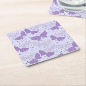 春パターン スクエアペーパーコースター (アングル)