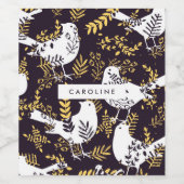 春パターン ワインラベル (シングルラベル)