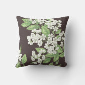 春パターン、緑の枝シームレス。 クッション (裏面)