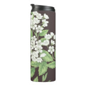 春パターン、緑の枝シームレス。 タンブラー (回転右)