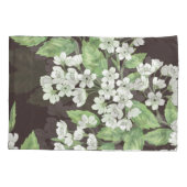 春パターン、緑の枝シームレス。 枕カバー (裏面)