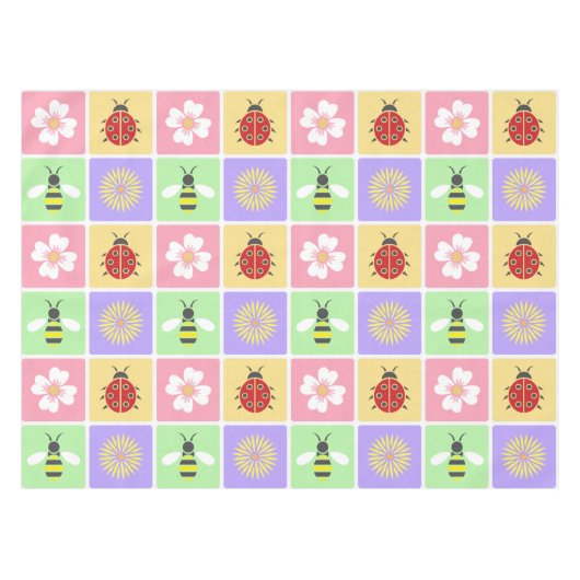 春パッチテーブルクロス テーブルクロス (正面(横))