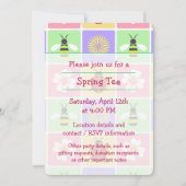 春パッチパーティの招待状 招待状 (正面)