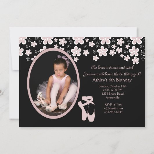 春パフォーマンス写真招待状 招待状 (正面)