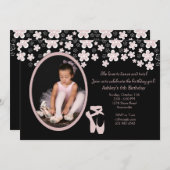 春パフォーマンス写真招待状 招待状 (正面/裏面)