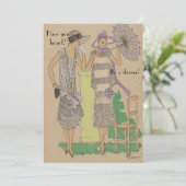 春パリジャンフラッパーファッションシャワー 招待状 (スタンド正面)