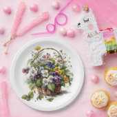 春パンシー ペーパープレート (パーティー)