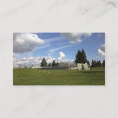 春パーク、美しい青空、白い雲… 名刺 (裏面)