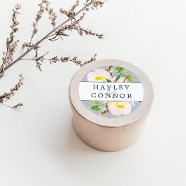 春パーソナライズされた結婚赤面 ラウンドシール