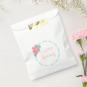 春パーティーフローラリース誕生日花 フェイバーバッグ (封をした状態)