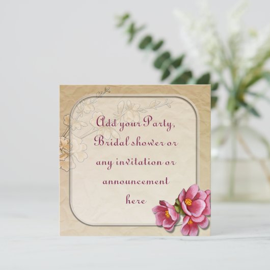 春パーティー又は数々の目的招待状 招待状 (スタンド正面)