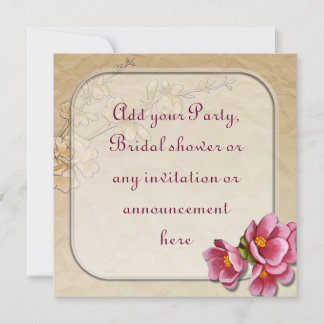 春パーティー又は数々の目的招待状 招待状