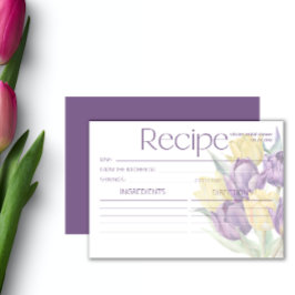 春パープルイエローチューリップレシピ