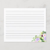 春パープルフローラレシピカード (裏面)