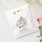 春パープルラベンダーフローラシャワー優先バッグ フェイバーバッグ (封をした状態)