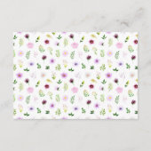 春パープル結婚フローラハネムーン基金 エンクロージャーカード (裏面)