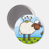 春ヒツジ マグネット (正面/裏面)
