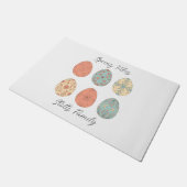 春ビアパーソナライズされた- Flでイースター形式 ドアマット (アングル)