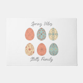 春ビアパーソナライズされた- Flでイースター形式 ドアマット