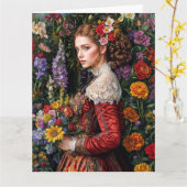 春ビクトリアンゴシック2025デザイン4カード カード (黄色い花)