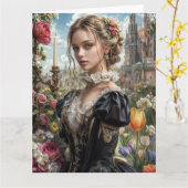 春ビクトリアンゴシック2025デザイン8カード カード (黄色い花)