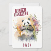 春ビベスパンダ誕生日カード シーズンカード (正面)