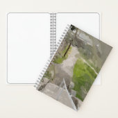 春ビュー(階段のスケッチブックから) ノートブック (内側)