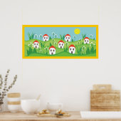 春ビレッジレッドルーフハウスカスタムズポスター ポスター (キッチン)