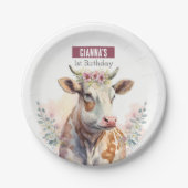 春ビーズカウバースデーパーティー –  ペーパープレート (正面)