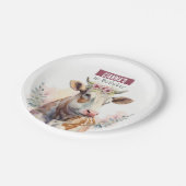 春ビーズカウバースデーパーティー –  ペーパープレート (アングル)