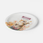 春ビーズキャット – バースデーパーティー –  ペーパープレート (アングル)