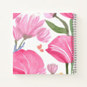 春ビーズフラワーフィールド | フローラ カラフル ノートブック (裏面)