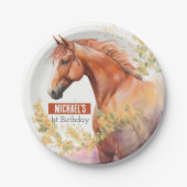 春ビーズホース – バースデーパーティー –  ペーパープレート (正面)