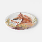 春ビーズホース – バースデーパーティー –  ペーパープレート (アングル)