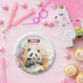春ビーブパンダバースデーパーティー –  ペーパープレート (パーティー)