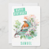 春ビーブロビン誕生日カード シーズンカード (正面)