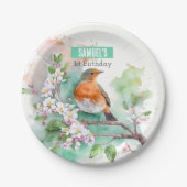 春ビーブロビン – 誕生日パーティー – ペーパープレート (正面)