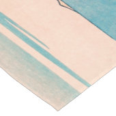 春ピクニックアンダーさくらんぼツリーフラワーズ山富士 ショートテーブルランナー (コーナー)