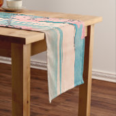 春ピクニックアンダーさくらんぼツリーフラワーズ山富士 ショートテーブルランナー (インサイチュ)