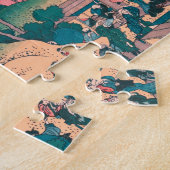 春ピクニックアンダーさくらんぼツリーフラワーズ山富士 ジグソーパズル (側面)