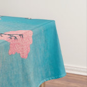 春ピクニックアンダーさくらんぼツリーフラワーズ山富士 テーブルクロス (インサイチュ)