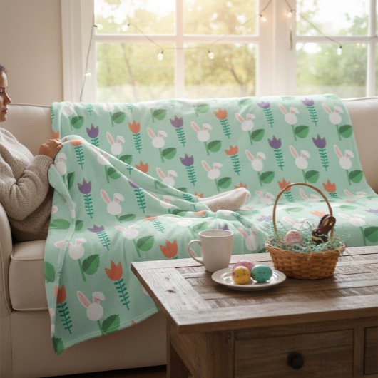 春ピクニックブランケット フリースブランケット