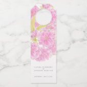 春ピンクさくらんぼ結婚花 ボトルネックタグ (正面)