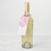 春ピンクさくらんぼ結婚花 ボトルネックタグ (アングル)