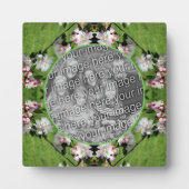 春ピンクと白の花が写真を追加 フォトプラーク (正面)